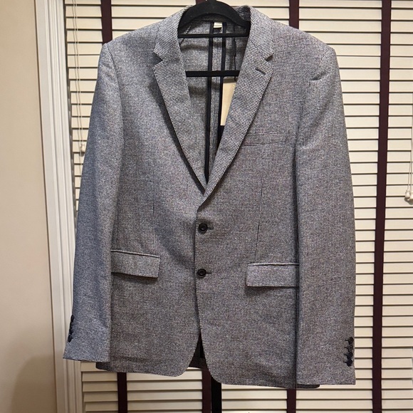 Burberry Black Tweed Men's Blazer - 50T IT/40R US- NWT - Picture 1 of 15